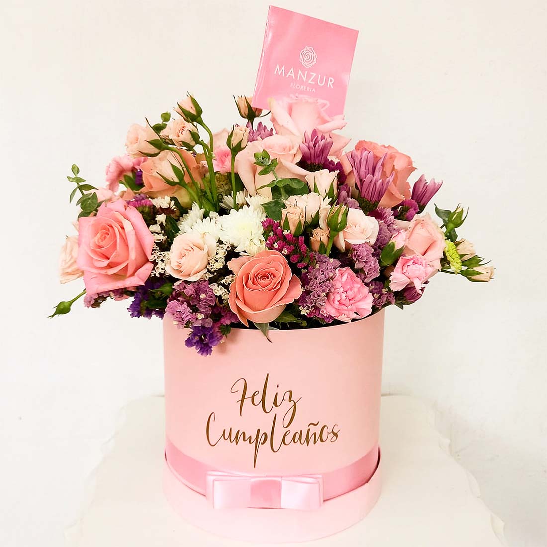 más y más Cereza Espantar Rosa cumpleaños - Floreria Manzur